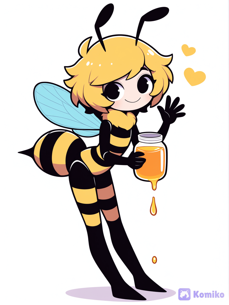 honey bee girl named honeycomb