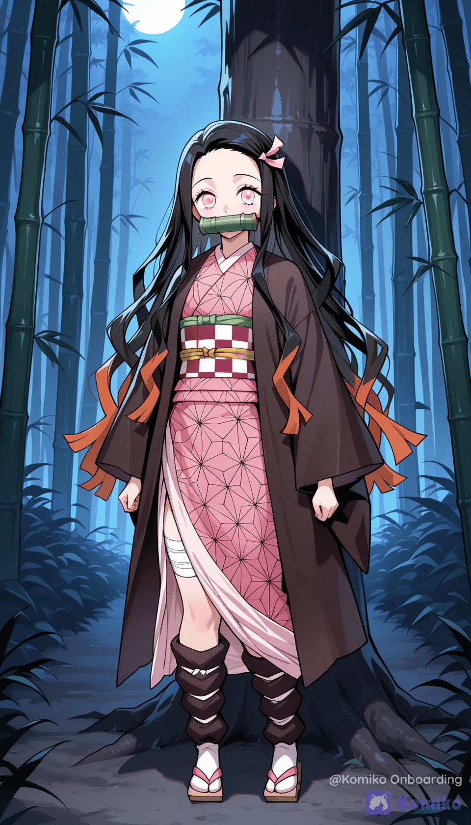 Moonlit Bamboo Forest