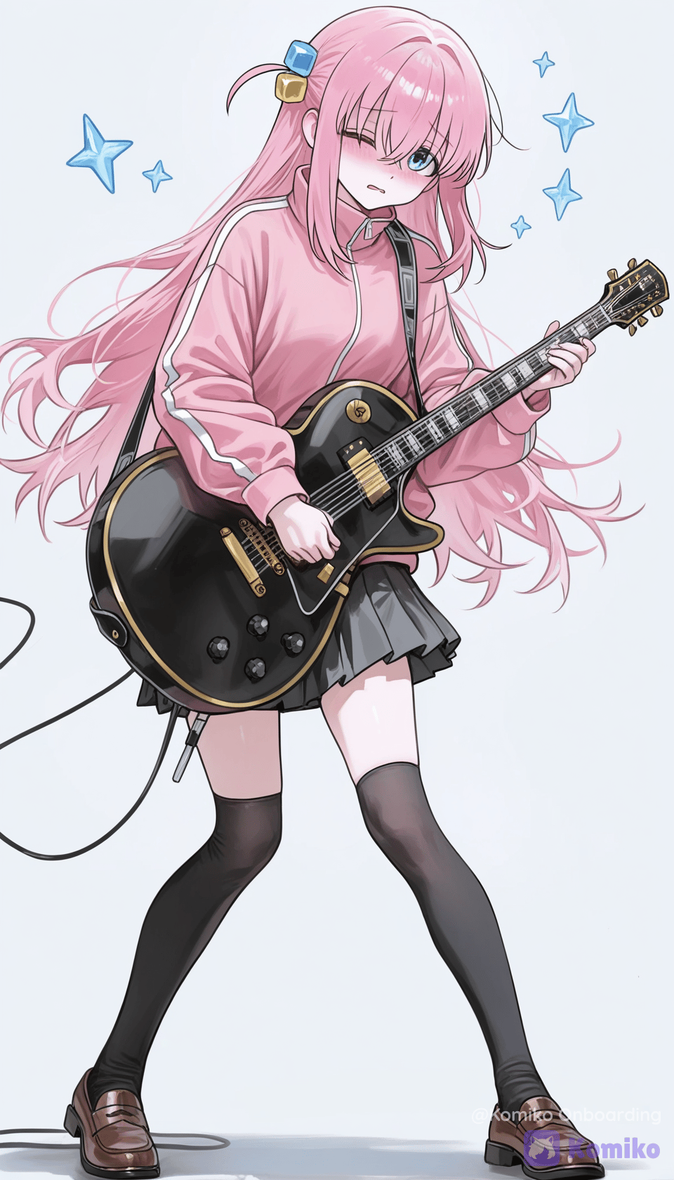 Pink Jacket Rocking Out