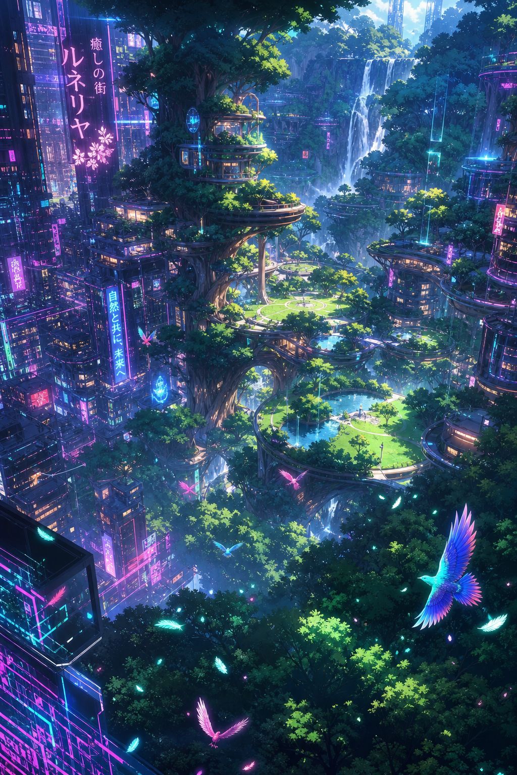 🌿a natural sanctuary nestled in the heart of a magical and futuristic city🩵