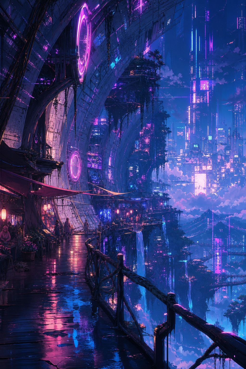 A city suspended in the night✨