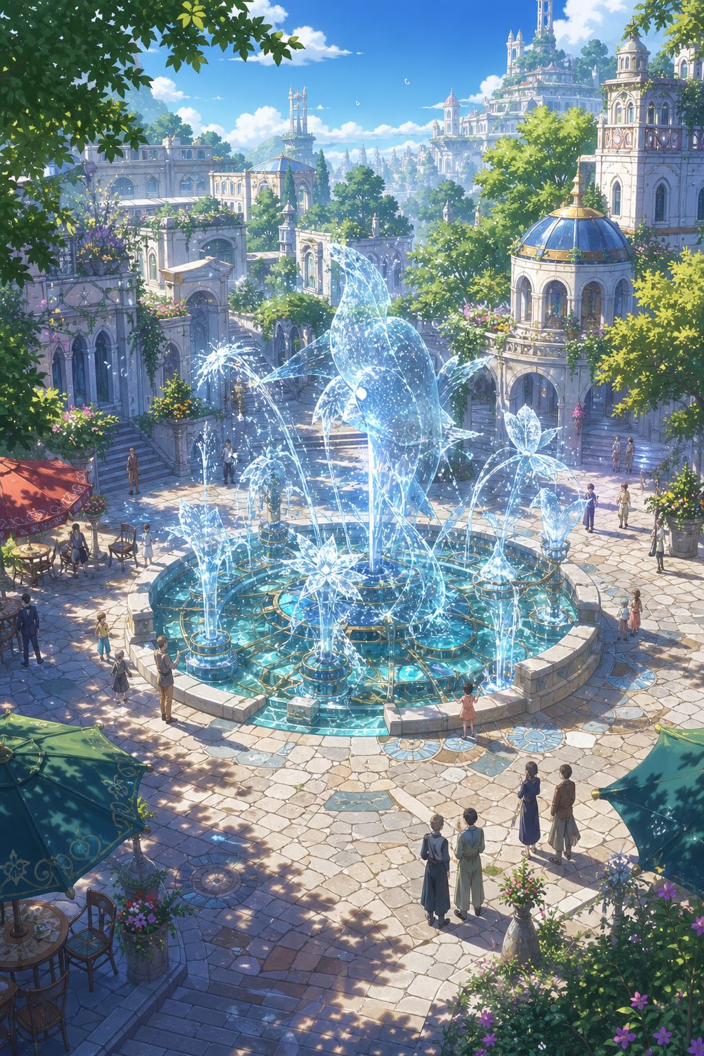 A magical fountain🌿