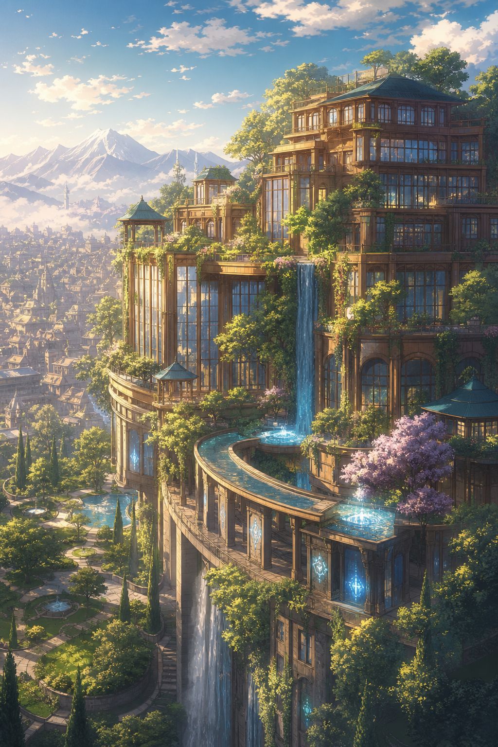 🌿The ideal place where gardens climb up every balcony