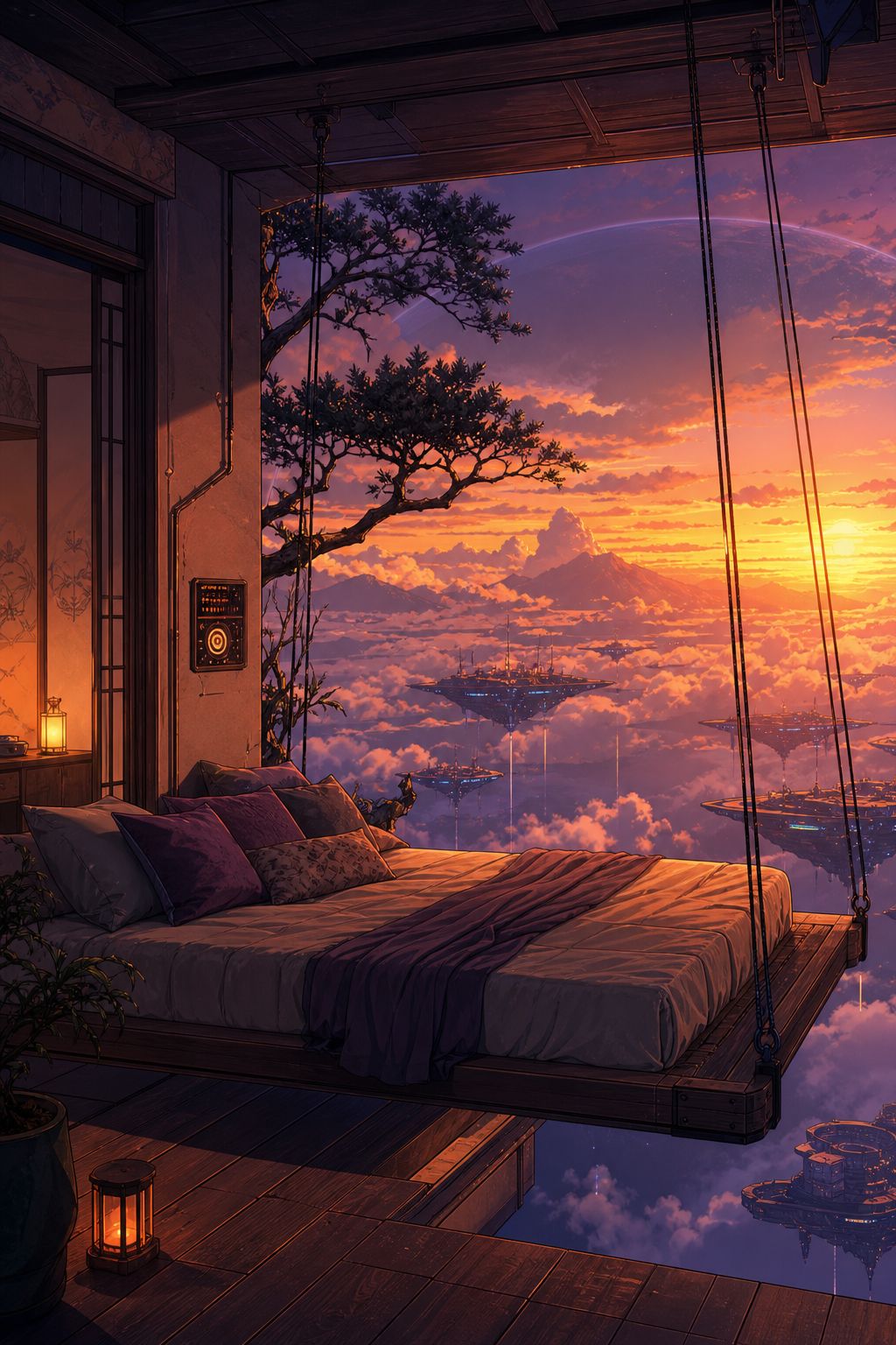 A sunset over the clouds✨