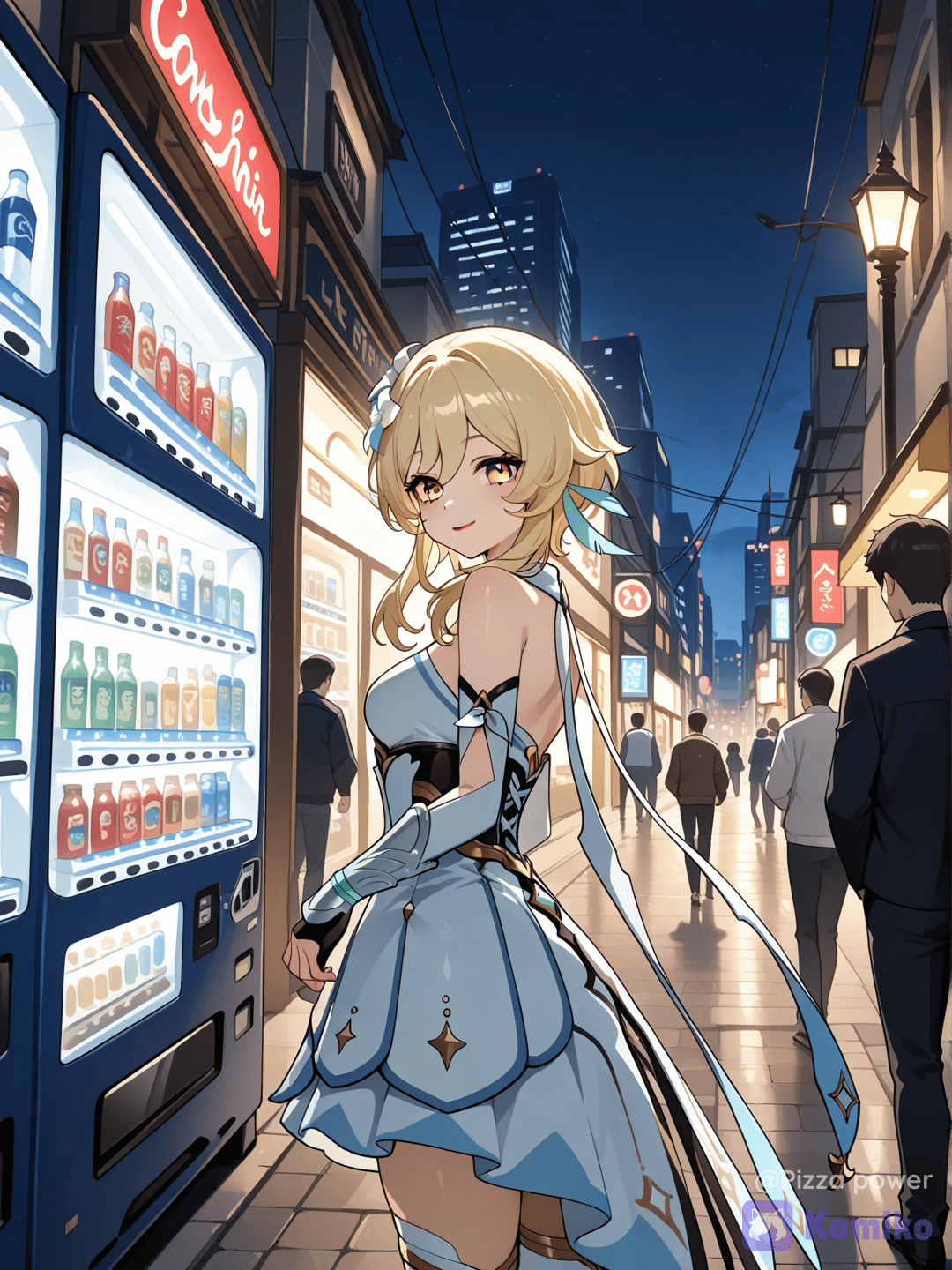 Lumine and the vending machine