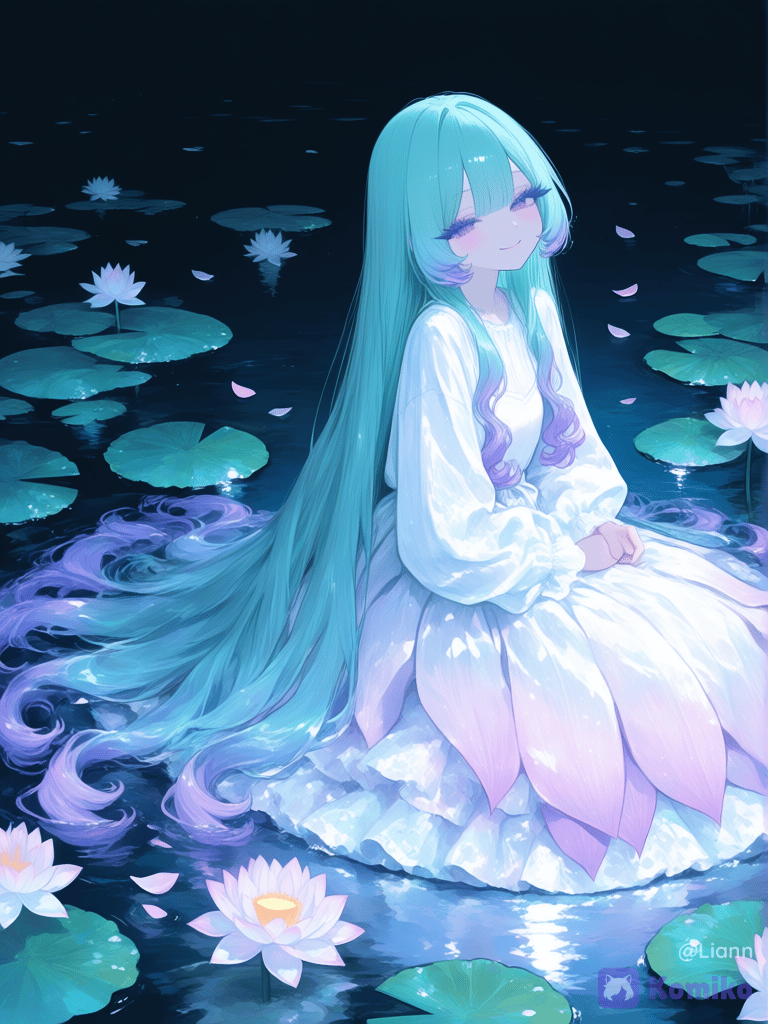 Lilia in garden of lotus 🪷