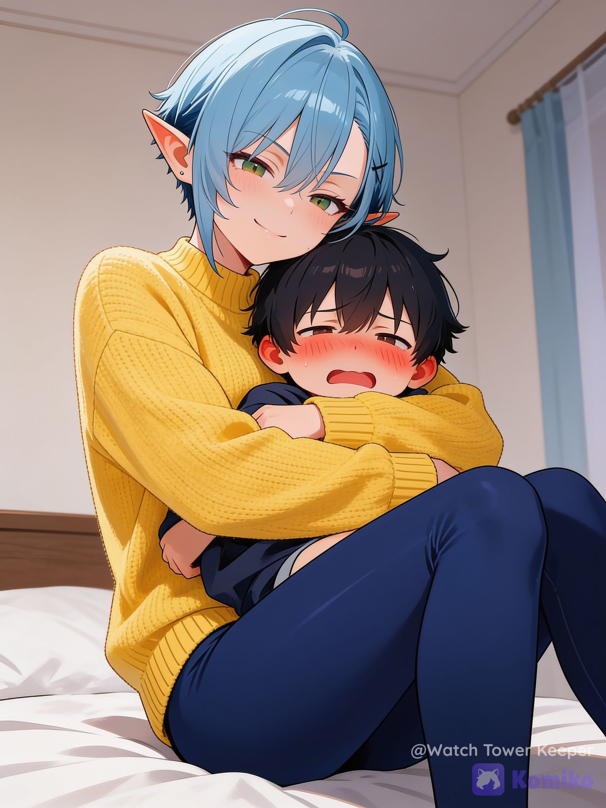 "Hey! i don't need a babysitter"