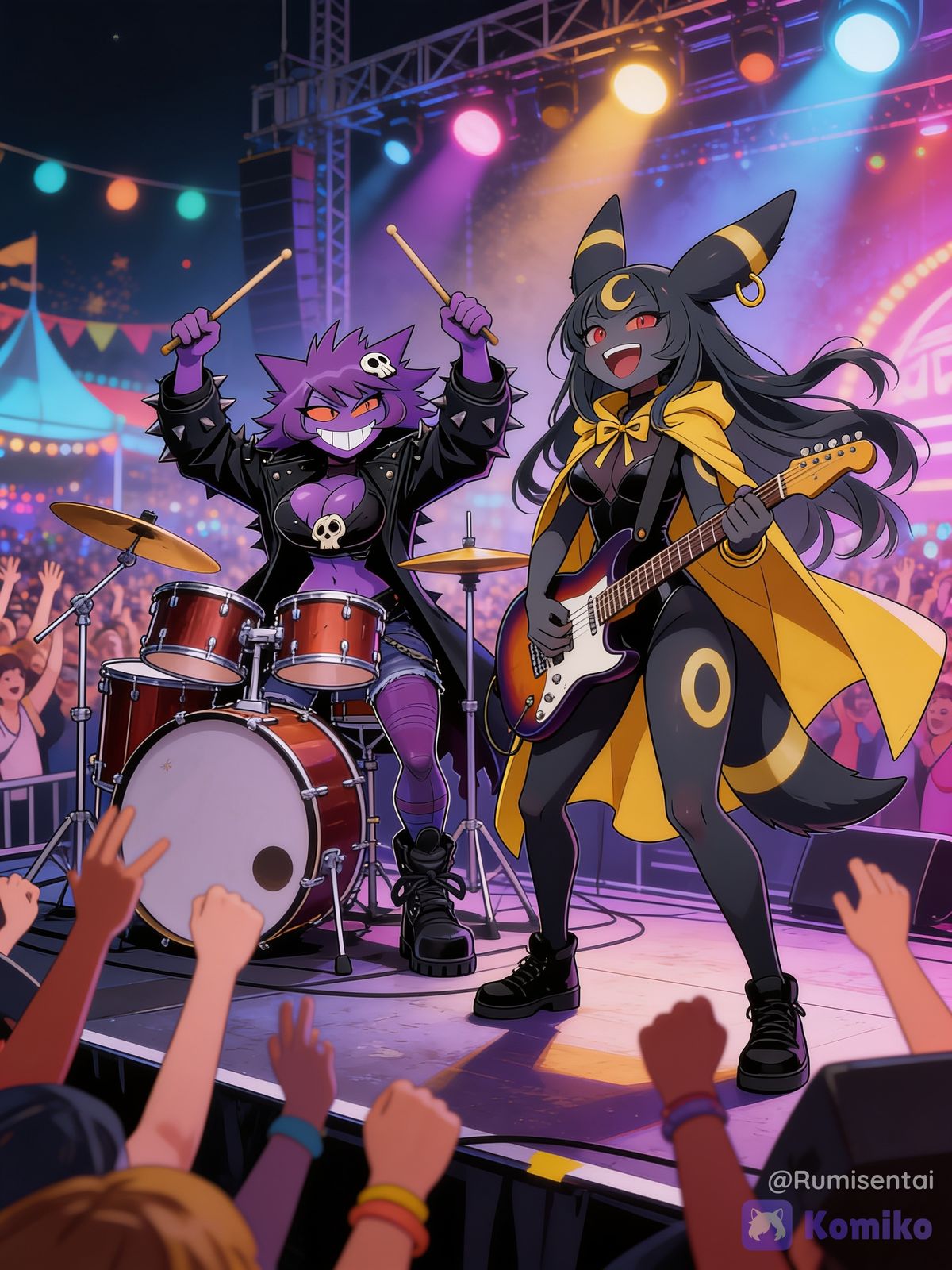 Gabriella and Dana in concert