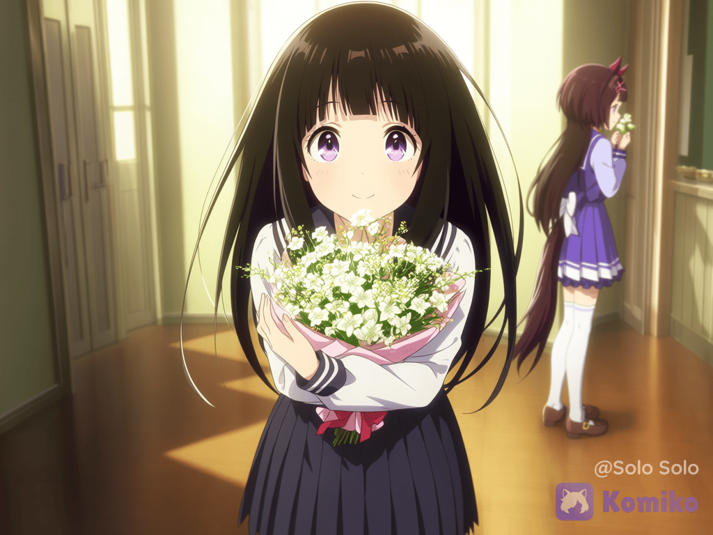 Chitanda Eru and Nishino Flower
