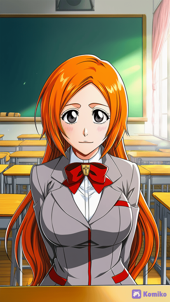 Inoue Orihime na escola ✨️