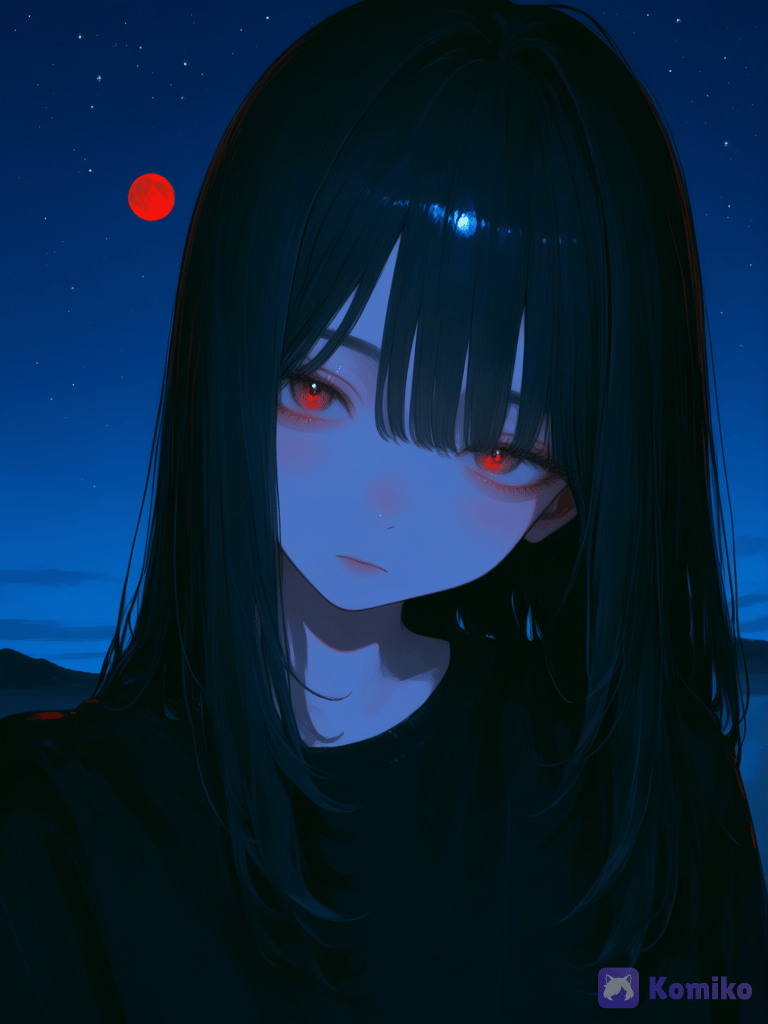 red moon 🌙 🔴