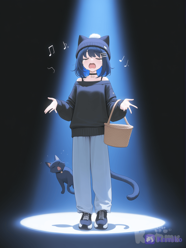 Singing feels good, even when you're crying.🥹🎶💙🩵