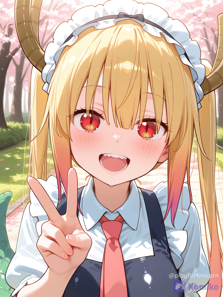 Tohru's Sakura Peace Signs! 🌸✨