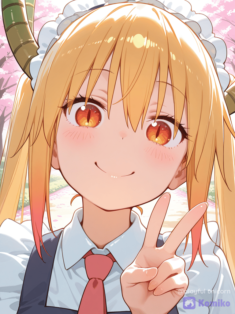 Tohru's Sakura Peace Signs! 🌸✨