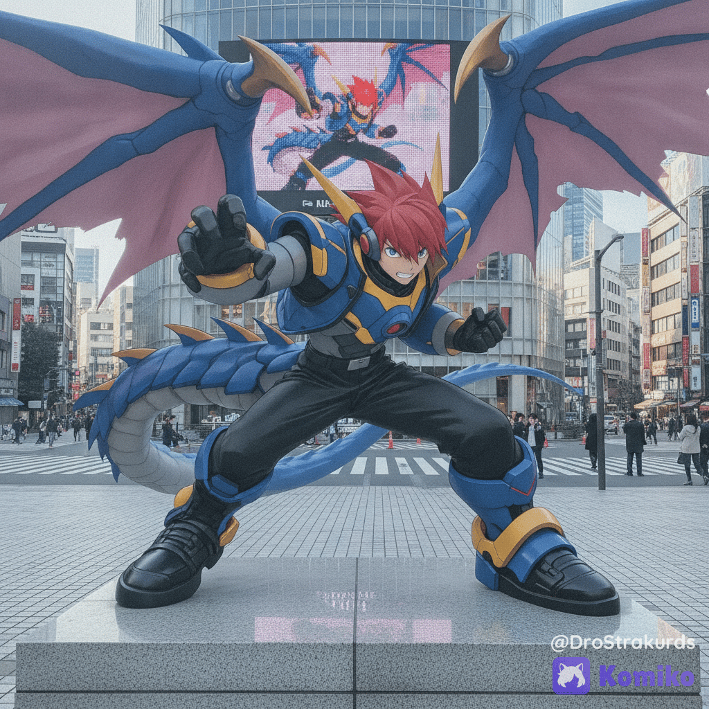 Kaelen Vortex's Giant Merch Statue