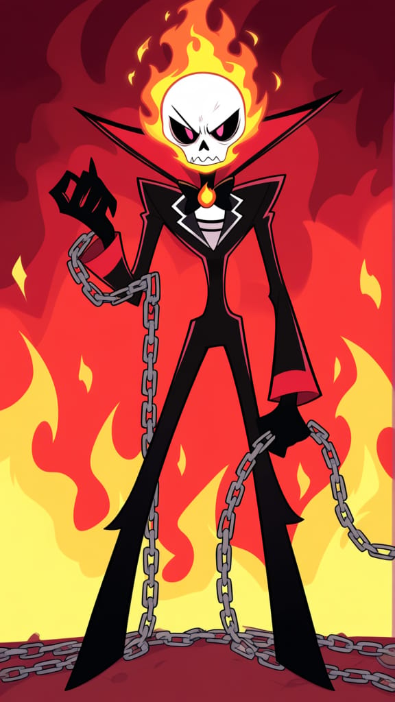 Ghost rider overloard hazbin hotel
