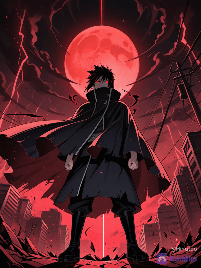 Itachi's Red Moon Vibes 🌕🔥