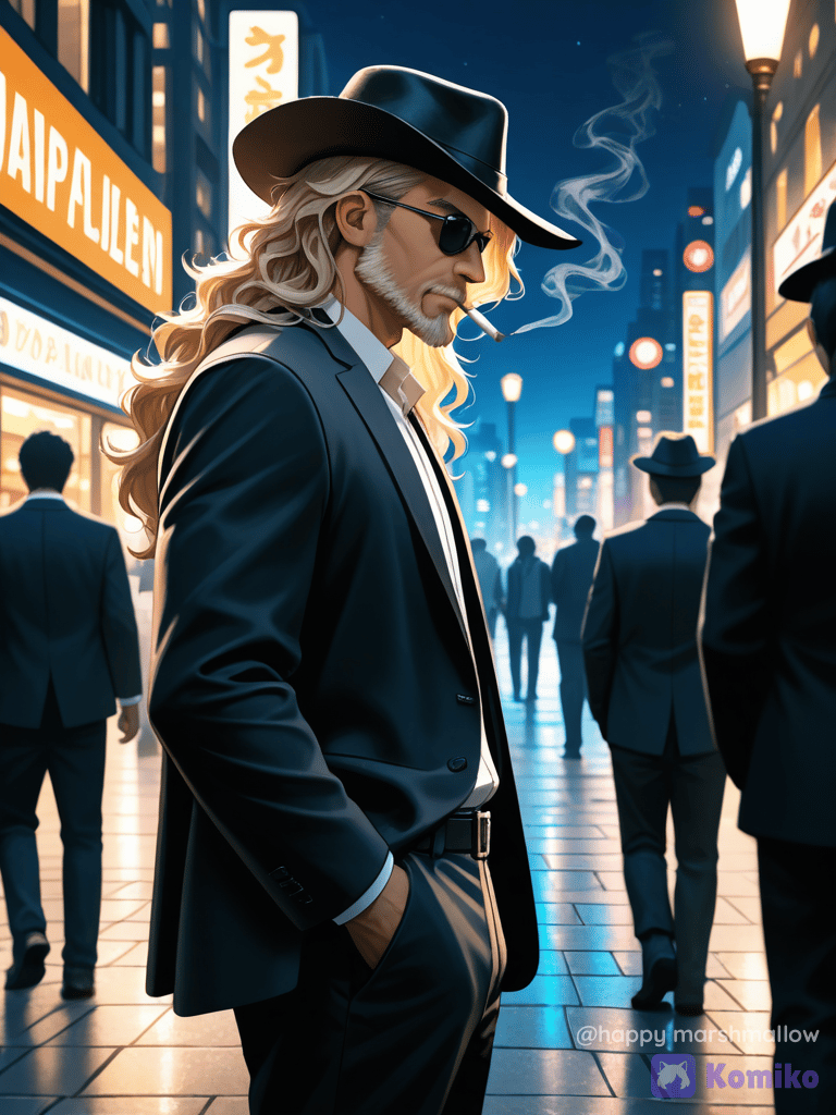 some dandy men in black