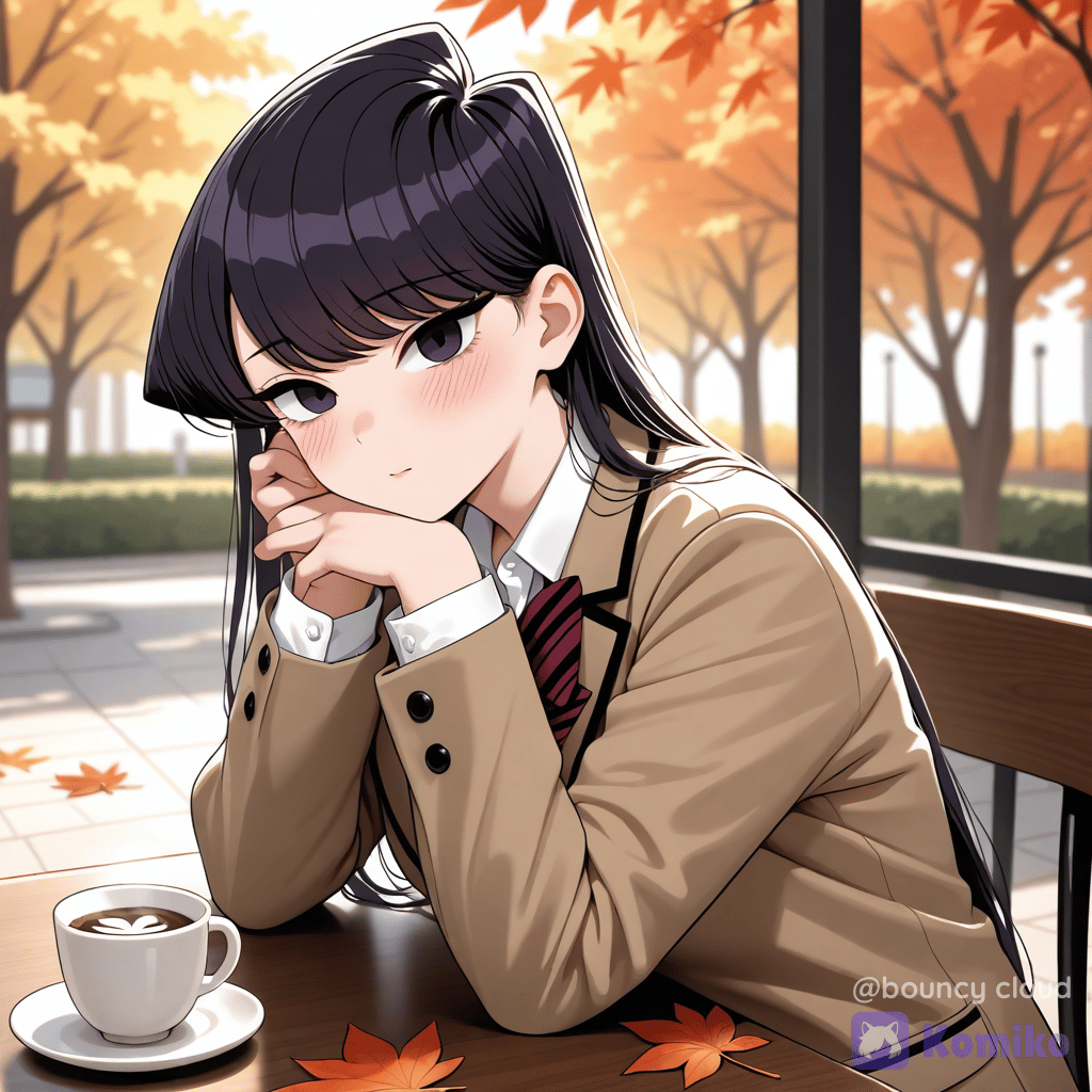 Komi enjoying autumn