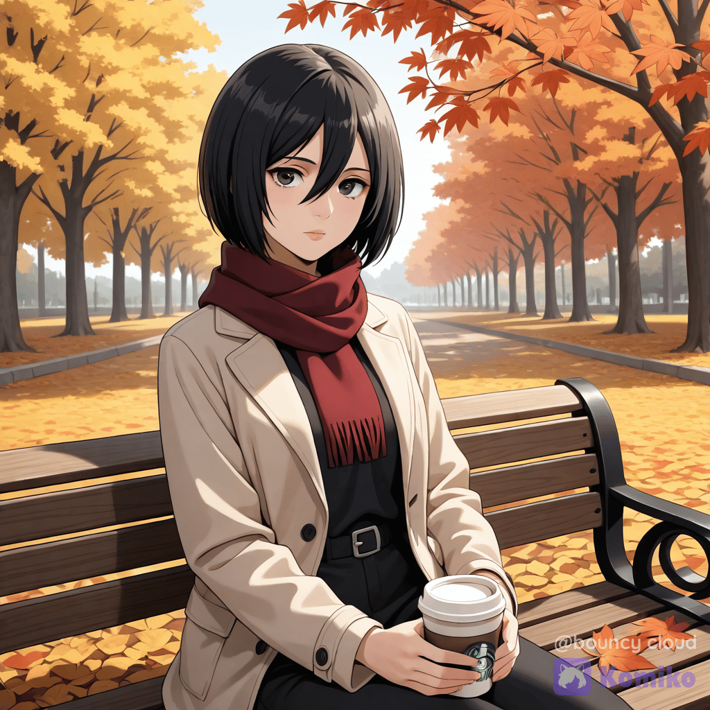Mikasa loving autumn time