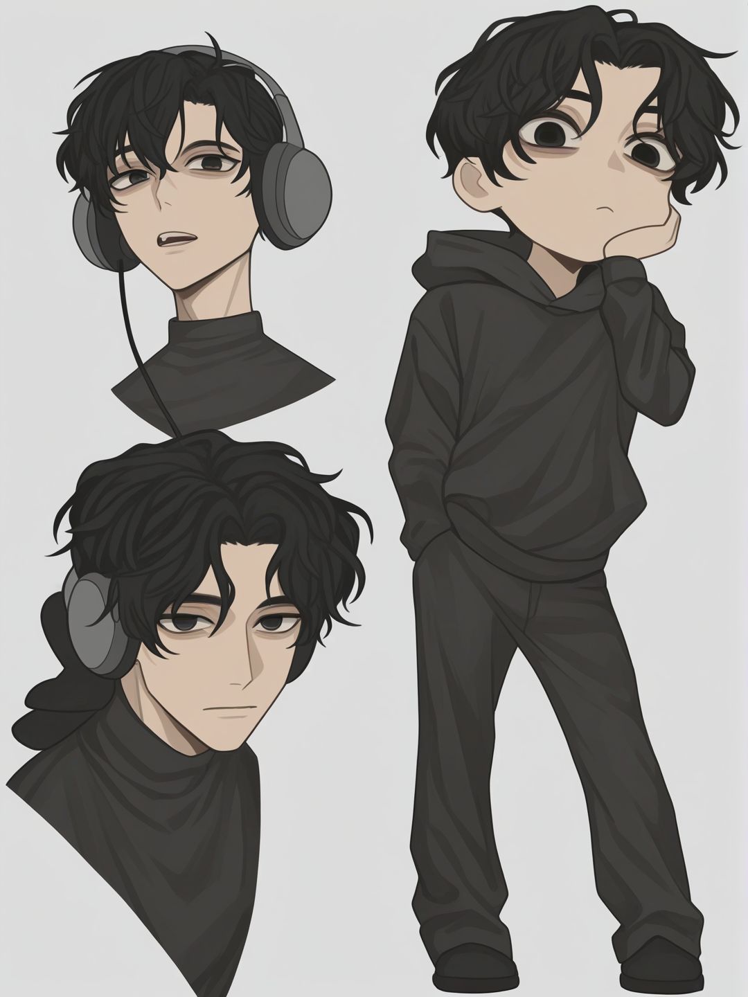 Headphone Boy Vibes 🎧🖤