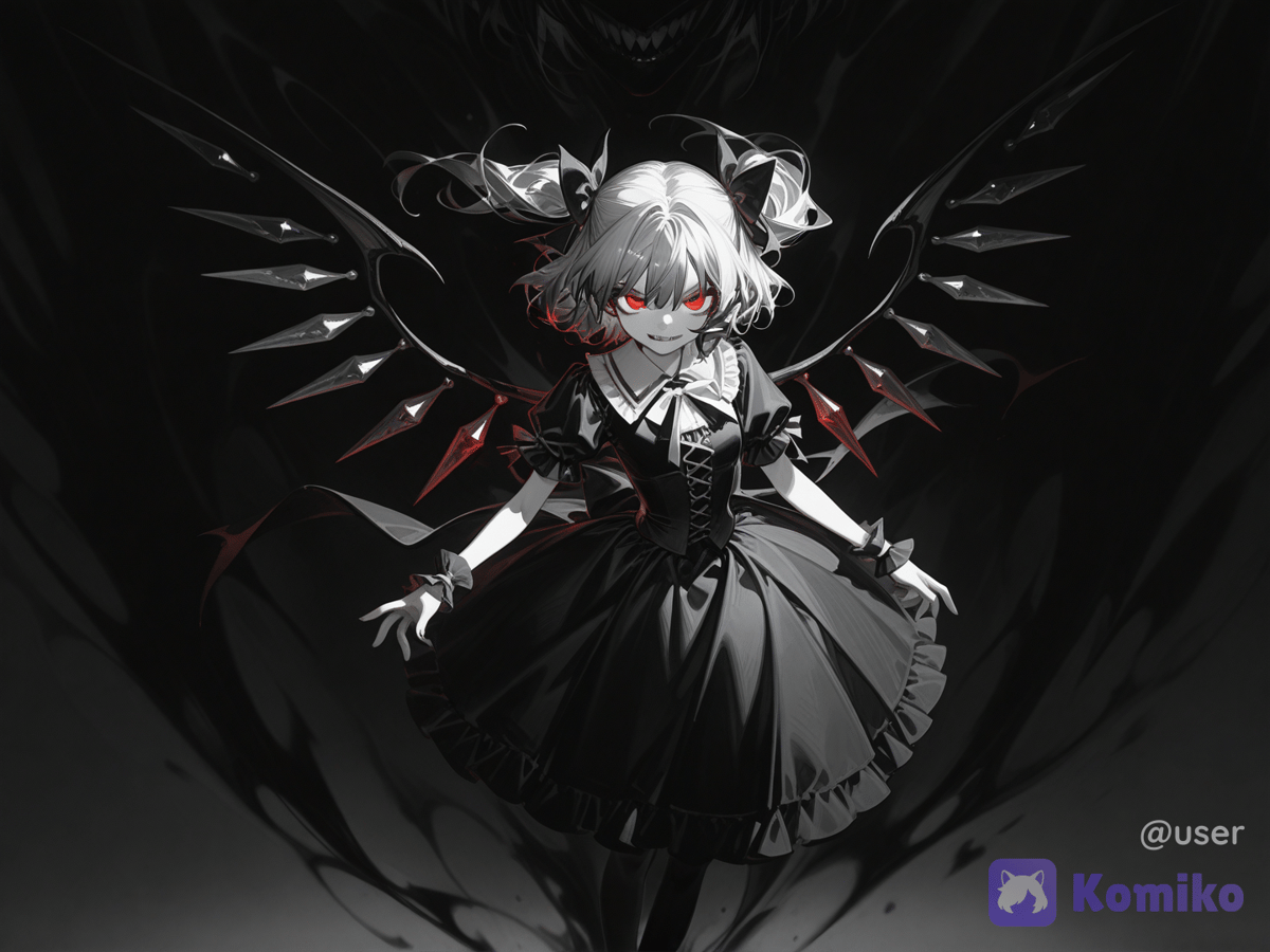 remilia scarlet flandre scarlet fusão