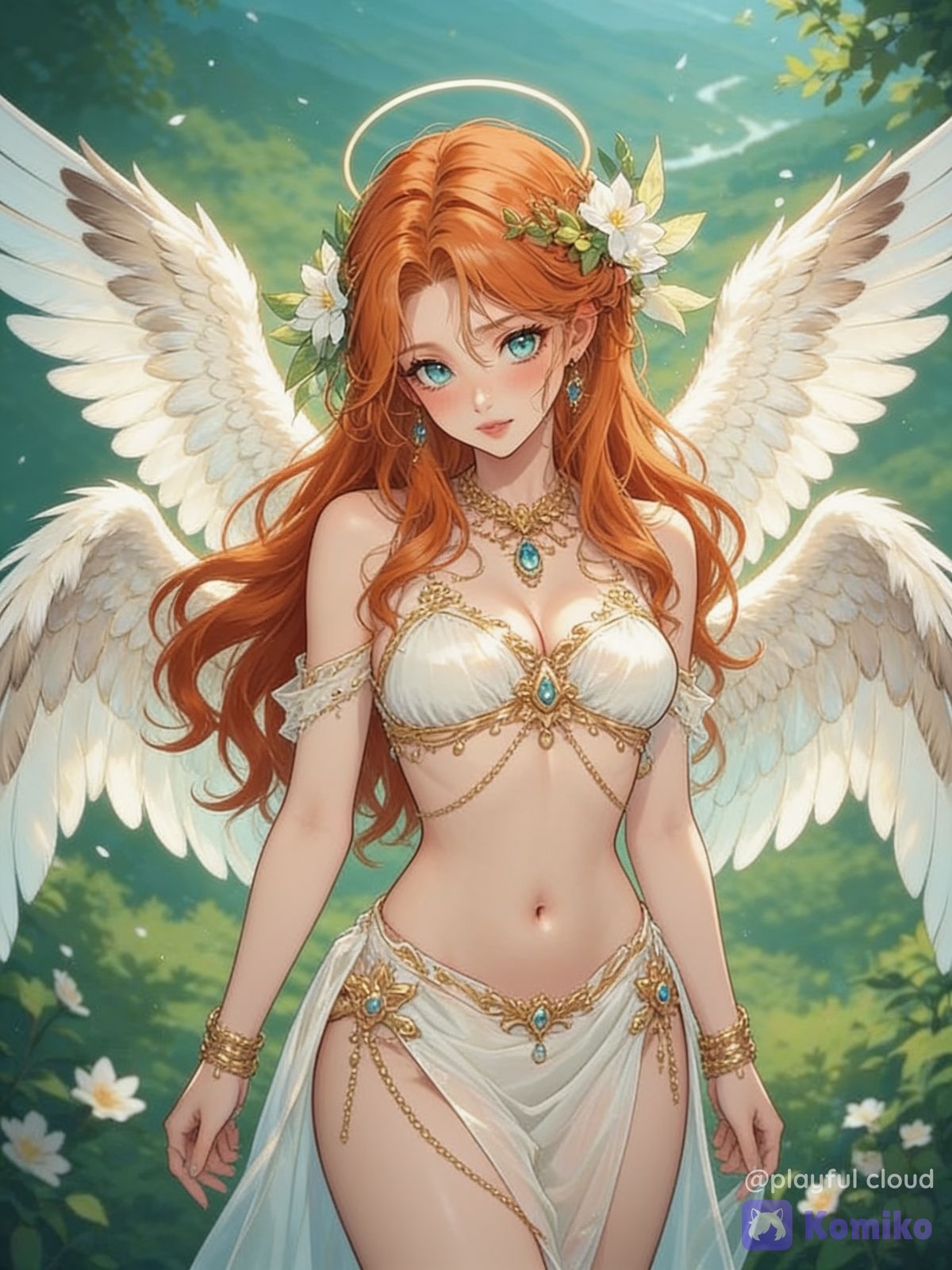 Ginger Angel Vibes 🪽🌸