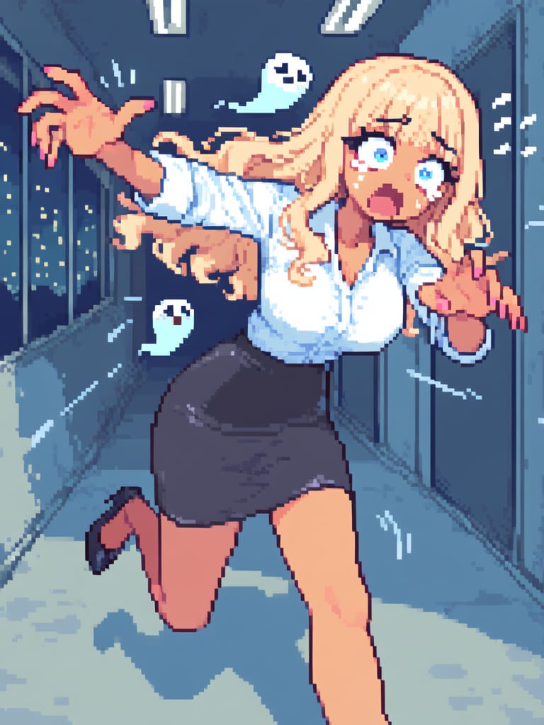 It's a ghost, run away!