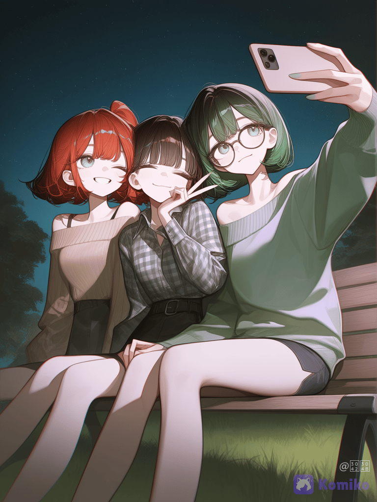 深夜の仲良しちゃんず