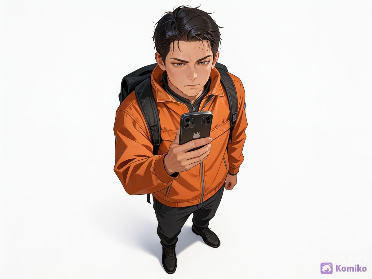 Serious Orange Jacket Vibes 🧡