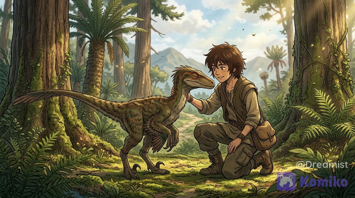 Joey And the raptor