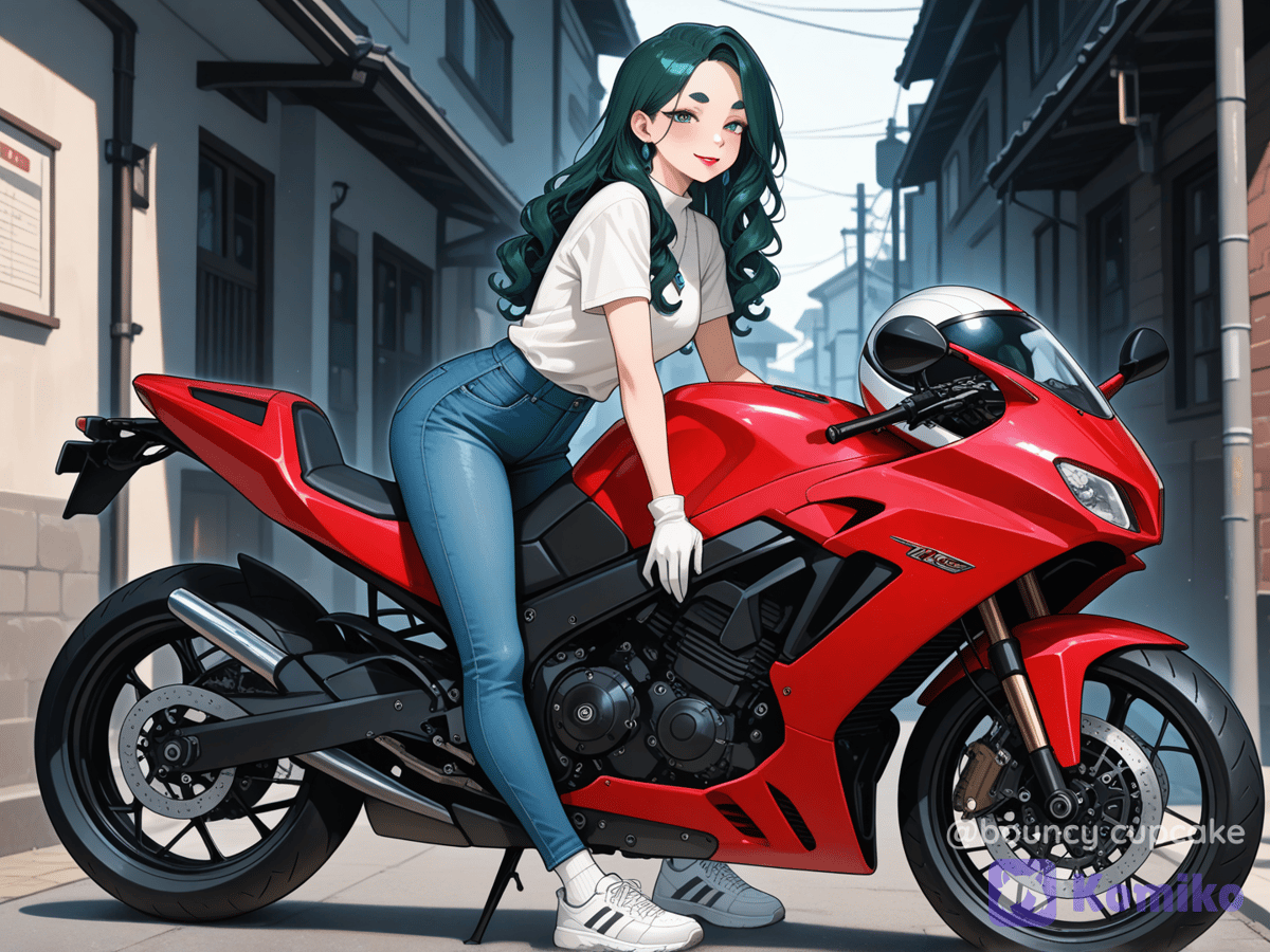 機車與少女