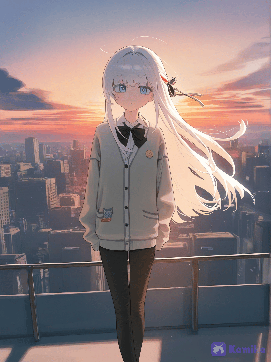 Wayuri Ahiko in the sunset