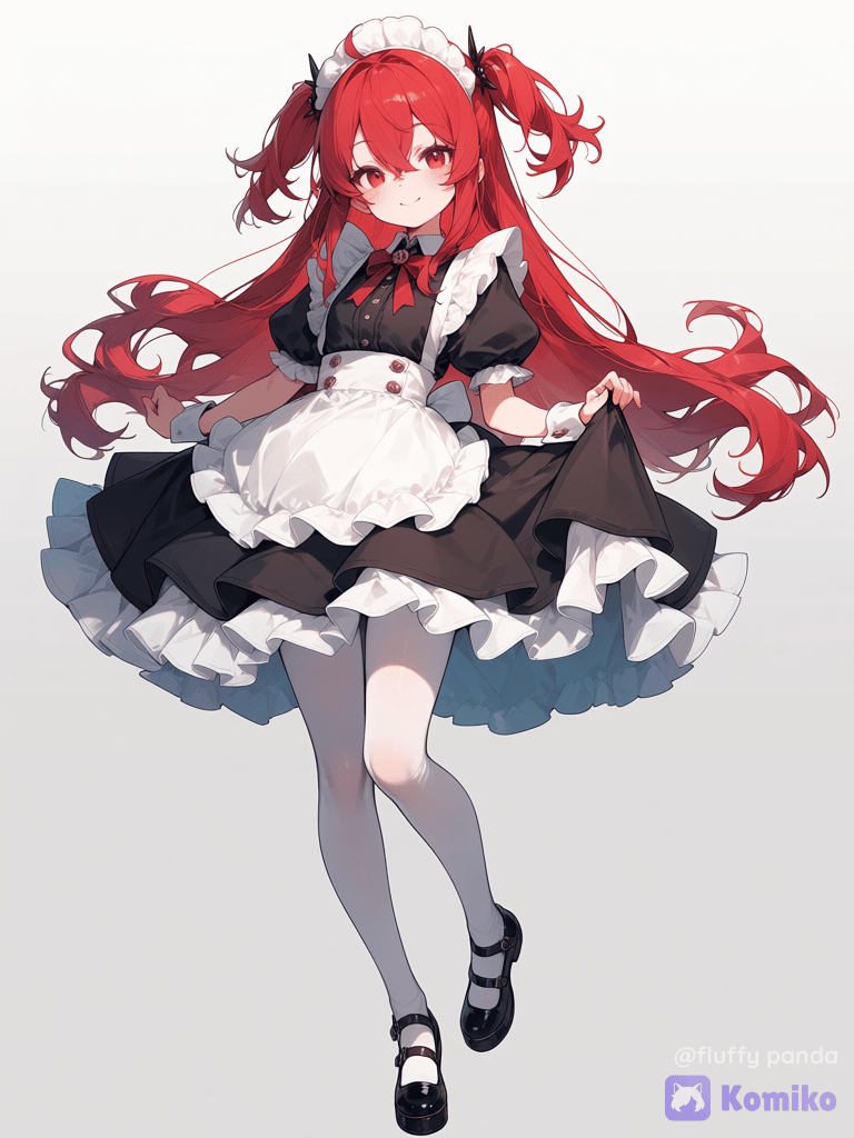 Menina de cabelo vermelho