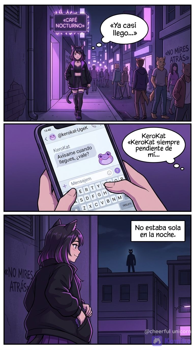 Miyu y la sombra nocturna 🐱🌙