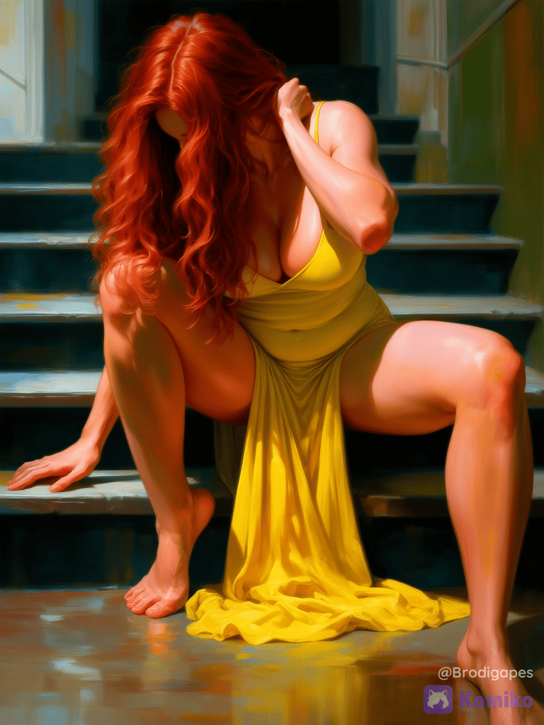 Lady in yellow