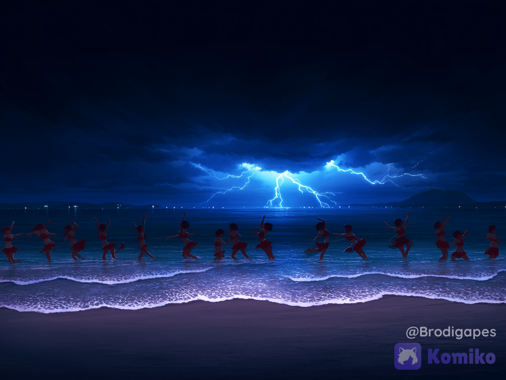 Dancing in the night
