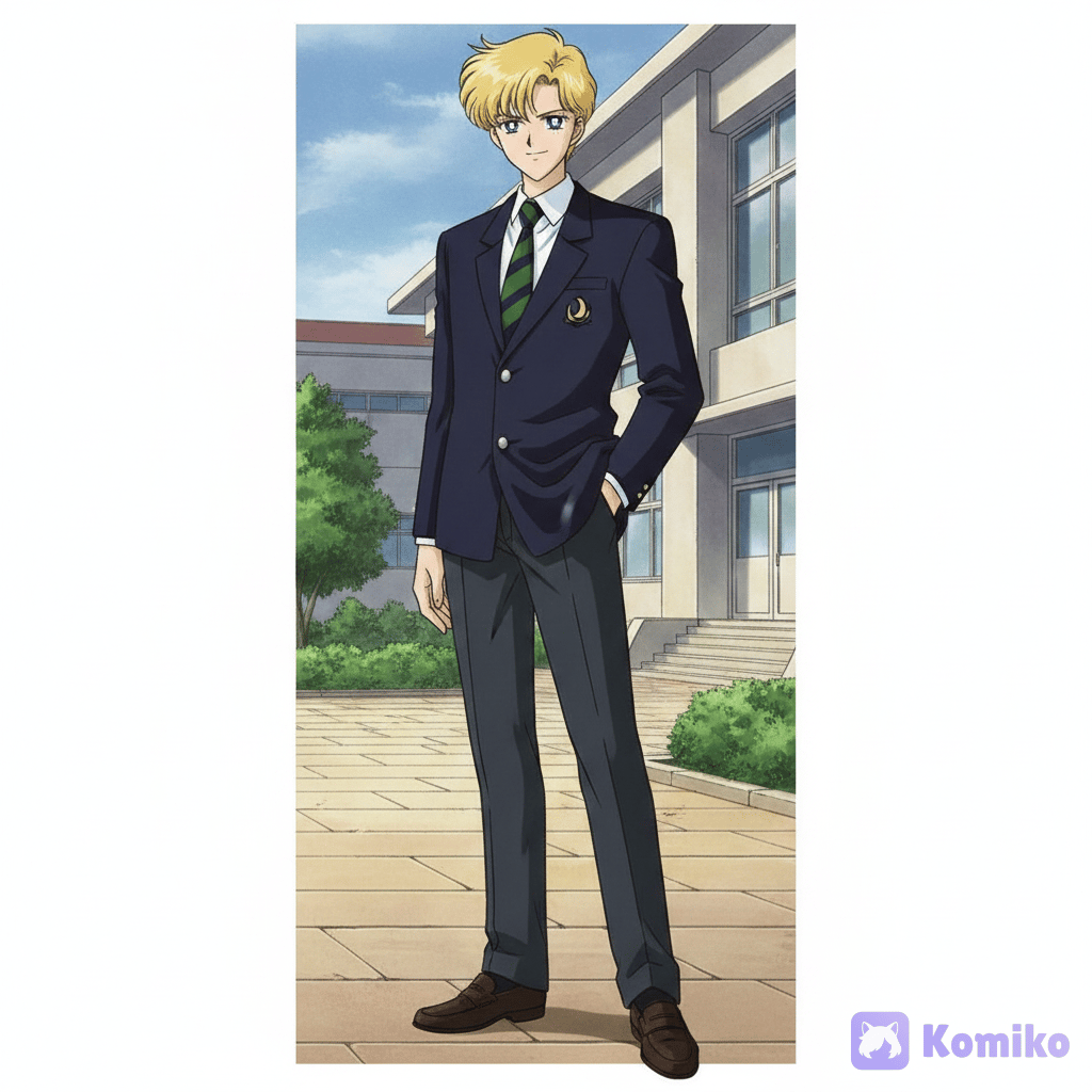haruka tenou uniforme escolar
