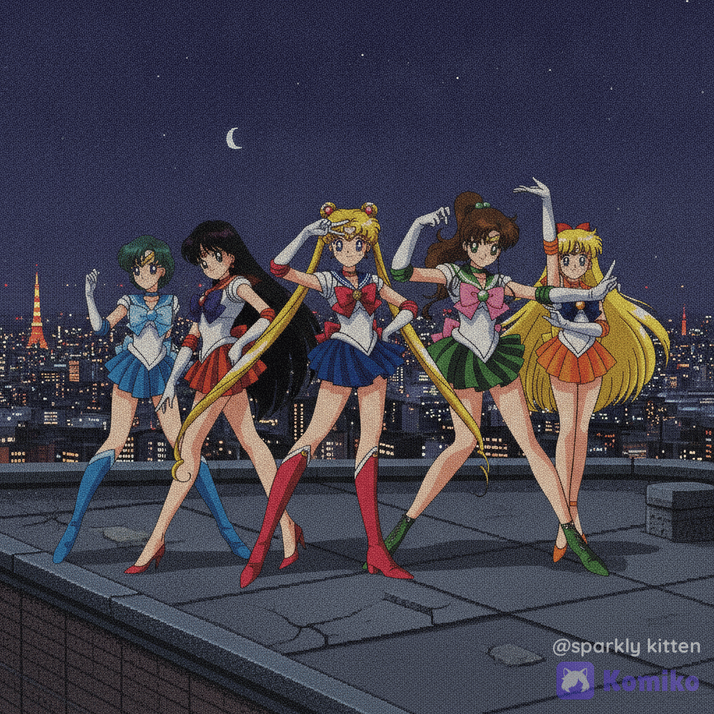 las sailor scouts pixel