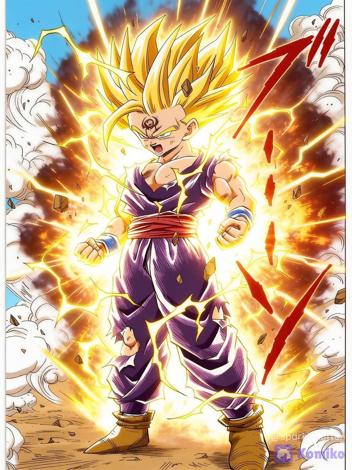 gohan manga ssj2 HD
