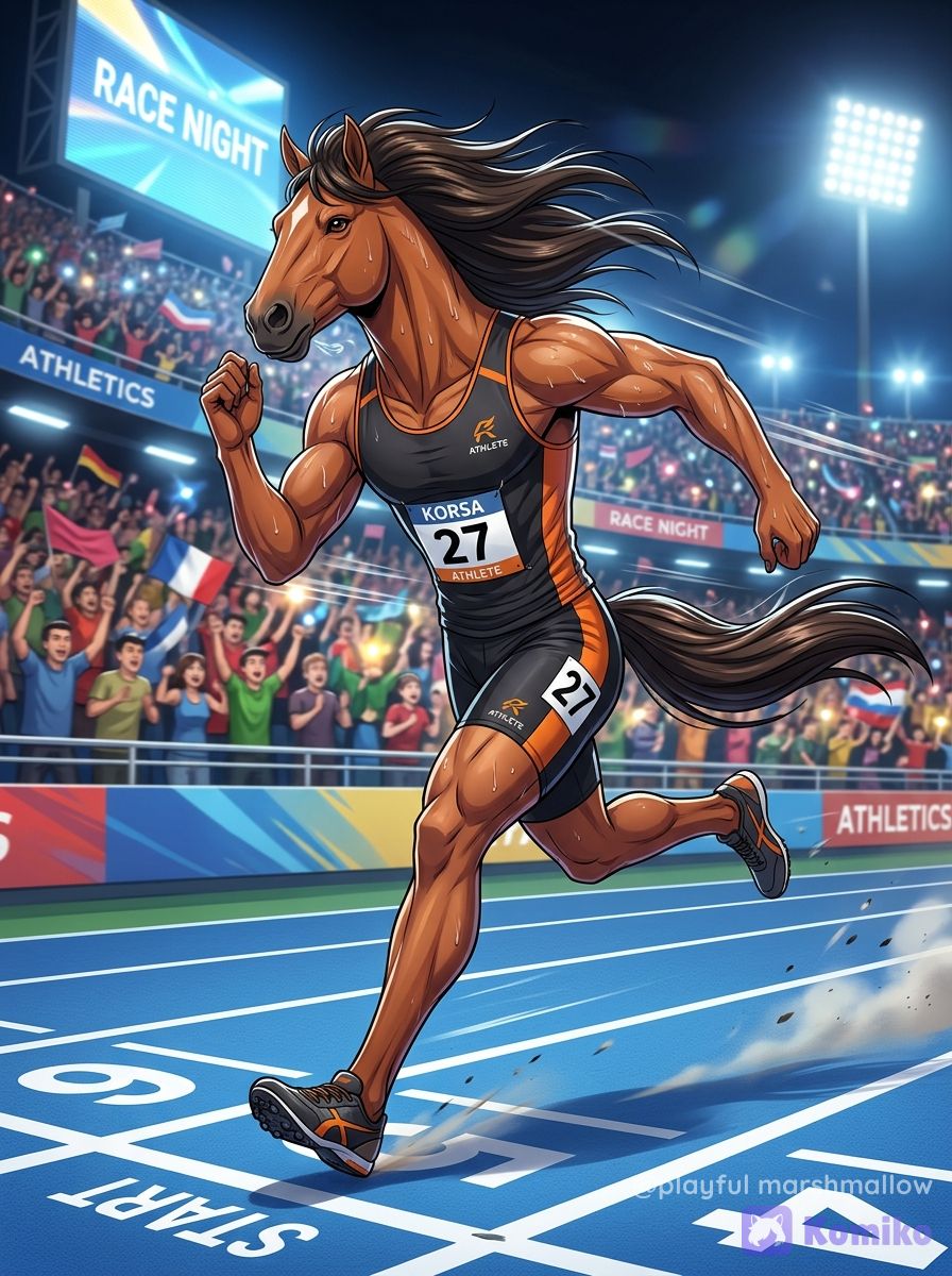 Determined Horse Athlete