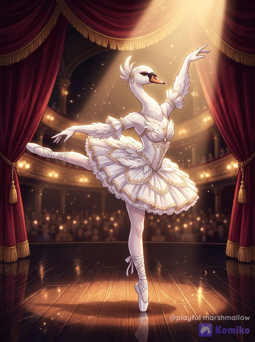 Elegant Swan Ballerina
