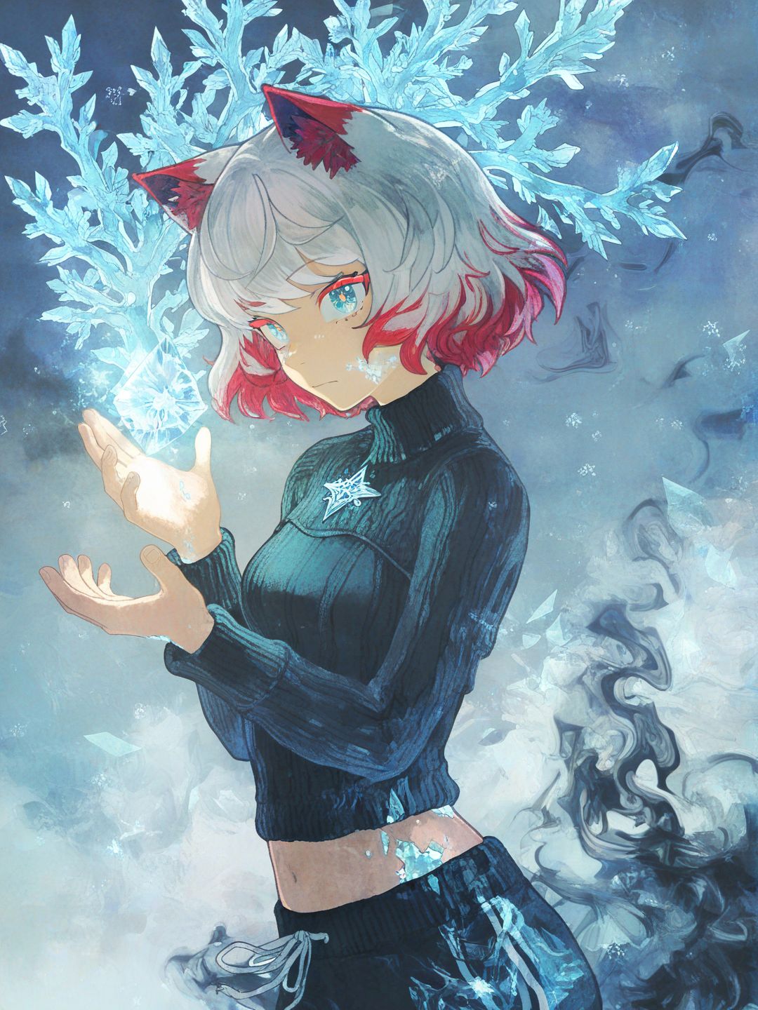 Creating more art of Ruby using her Glacial Void powers!