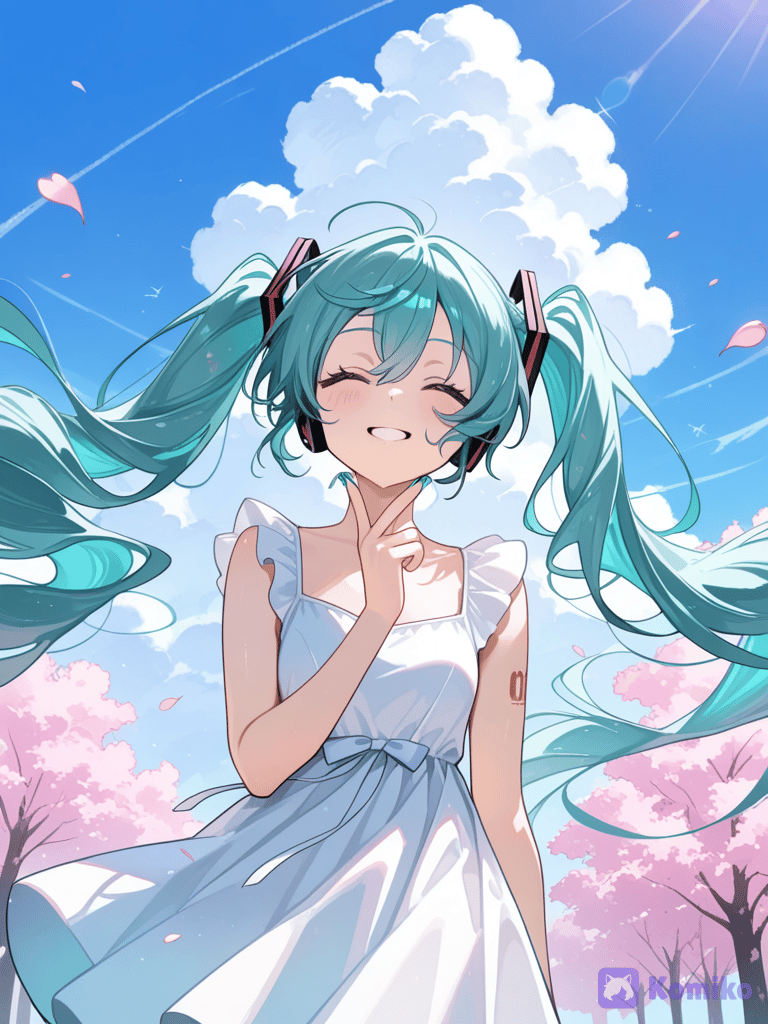 Miku enjoying the sunny view