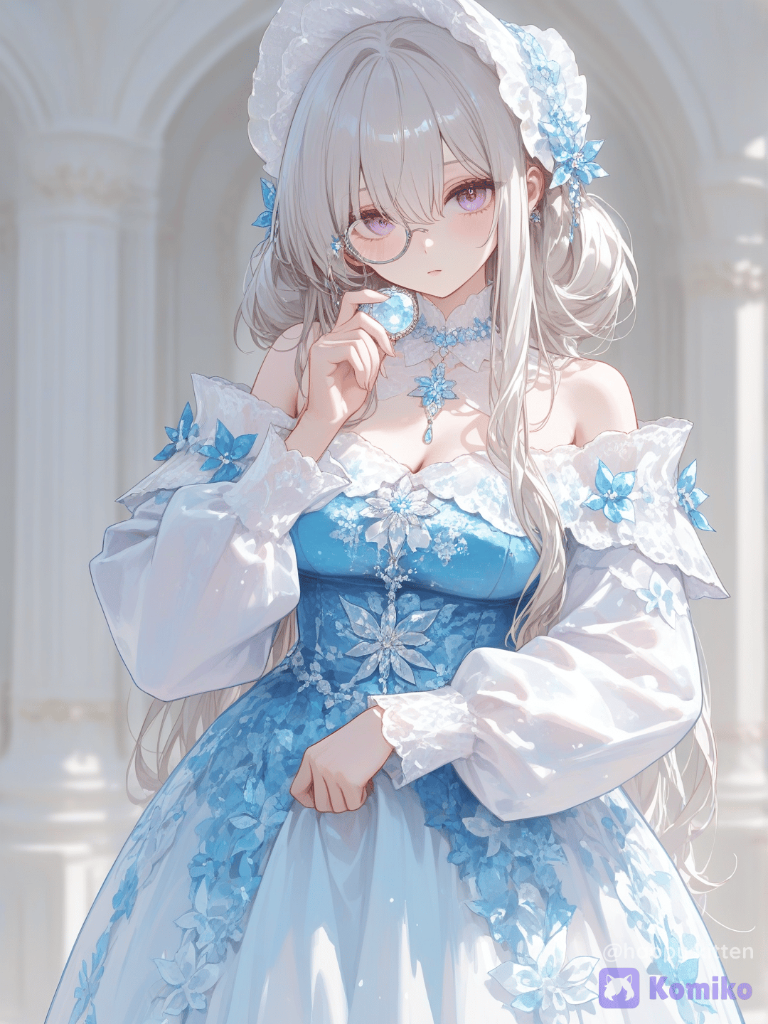 雪花少女的藍白夢幻✨