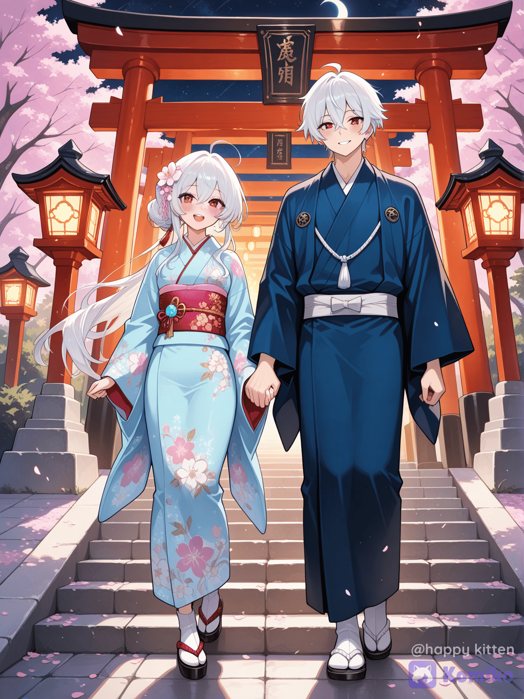 星夜和服散步🌸✨
