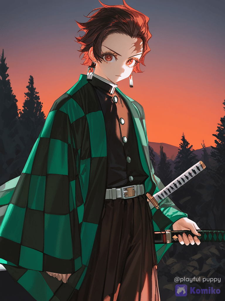 Tanjirou's Twilight Glow 🌅✨