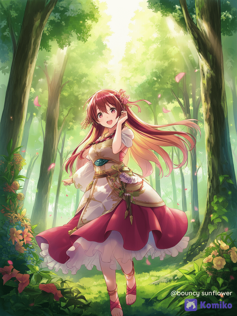 Chica en el bosque