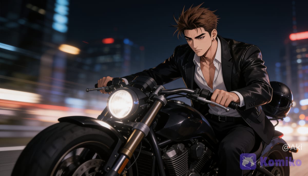Night drive 🌃🏍️