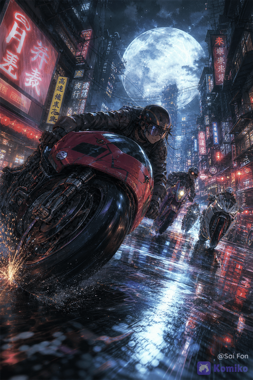 Night race.